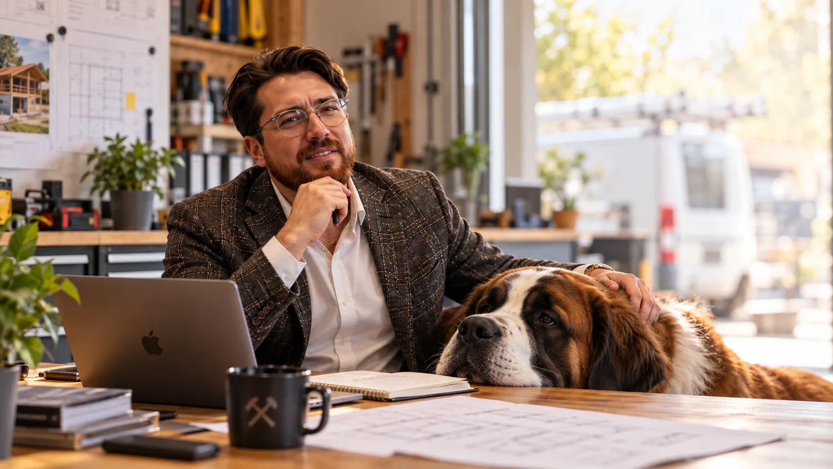 Raphael Hermann in einer Beratungssituation