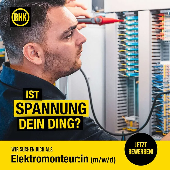 Beispiel-Anzeige: Direkt ansprechen (Elektromonteur:in)