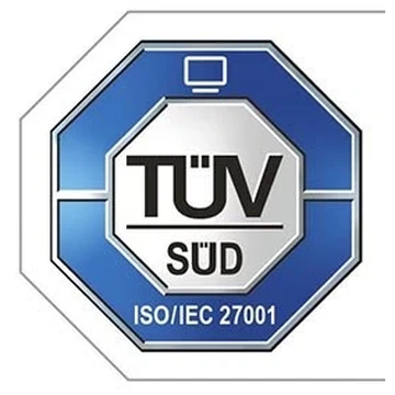 TÜV SÜD: ISO/IEC 27001, zertifiziertes Informationssicherheits-Managementsystem